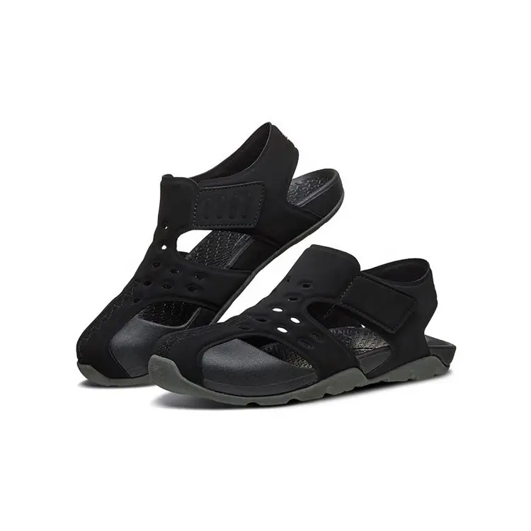 China Brand Customized Outdoor Casual Antistatic Comfortable Beach Closed-Toe Leather Sandals for Boy