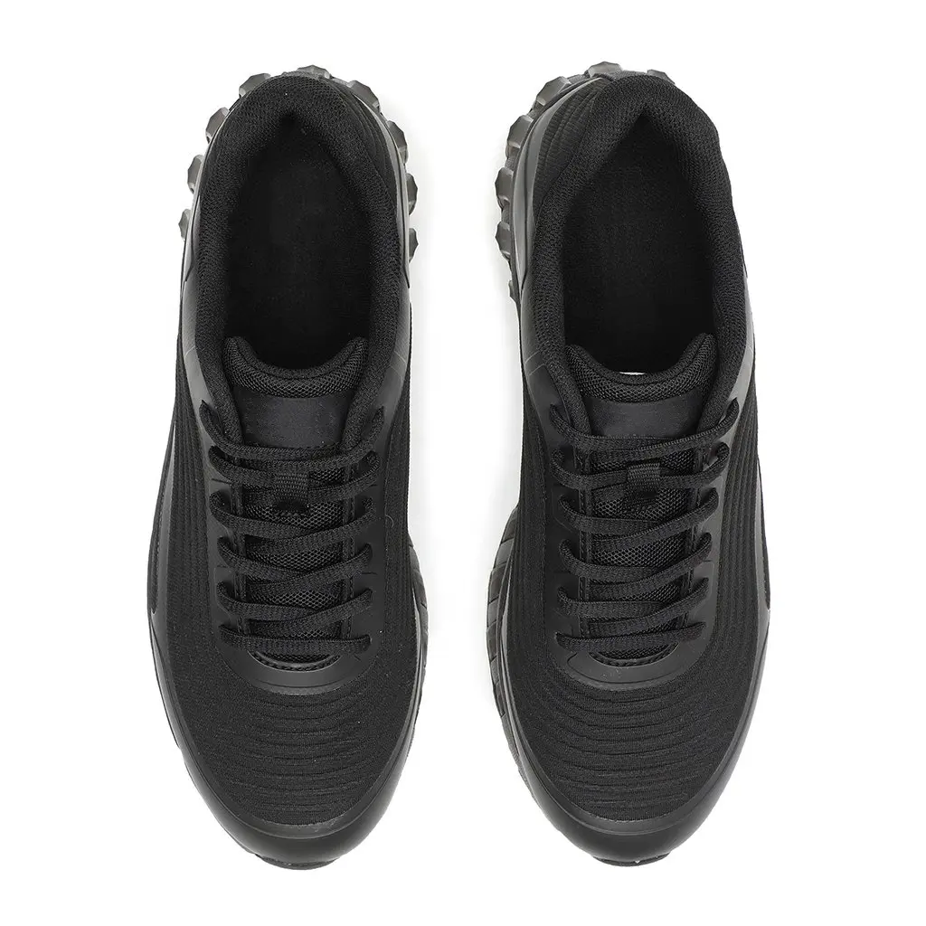 China  Lace-up Black Anti-Slippery Wear Resistant Casual Sport Walking Running Sneaker Shoes