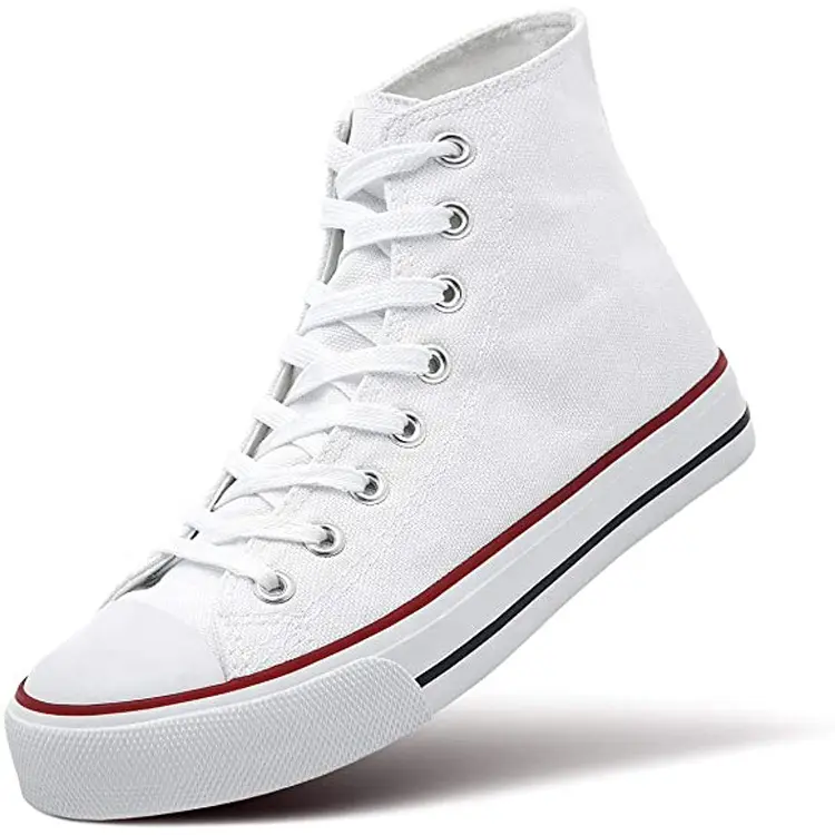 Canvas Sneakers Ups Rubber China High Top Lace Female OEM ODM Service Top Grade Women Casual Walking Shoes